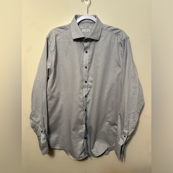 Twillory Button Up‎ Shirt Mens 16.5 34-35 Safe Cotton Long Sleeve Non Iron - Picture 1 of 6